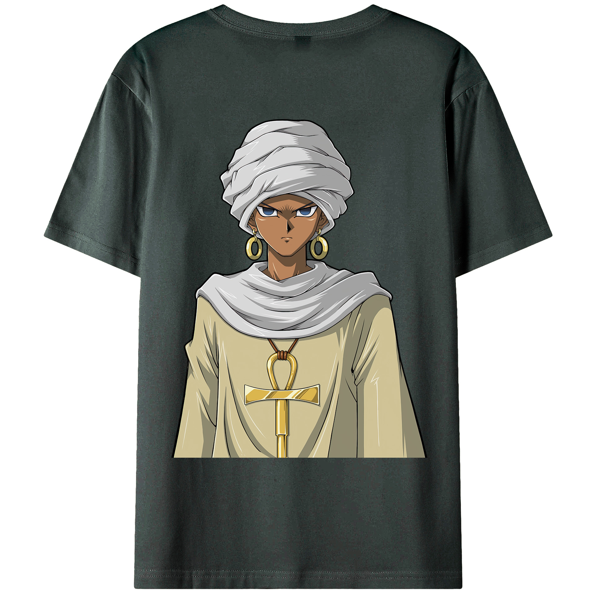 （画像用） 遊☆戯☆王 Yu-Gi-Oh! 綿100％ メンズ半袖Tシャツ（バックプリント） 通気性